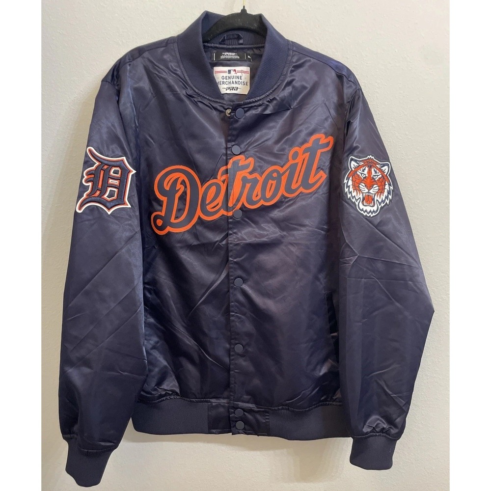 Pro‎ Standard - Detroit Tigers Old English Men's Rib Satin Jacket - Size XL
